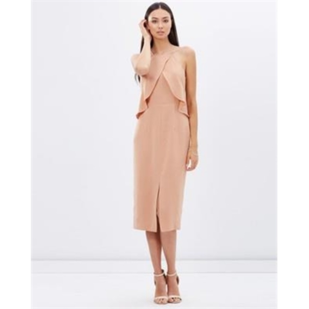 Keepsake the Label Blush Overlay Dress